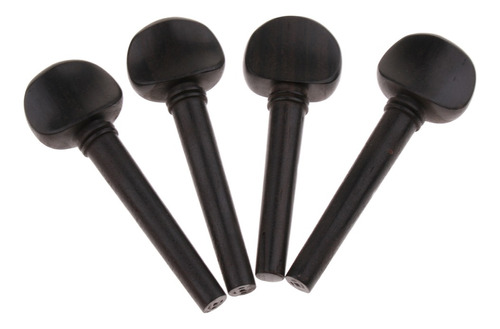 4pcs / Set Ebony Violin Tuning Clavijas Para Violín Violín