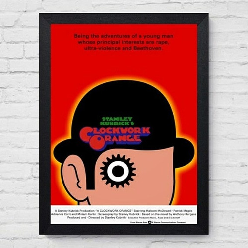 Cuadro Clockwork Orange Stanley Kubricks Marco 35x50