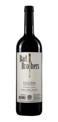 Vino Bad Brothers Facón Selection Cabernet Franc 750ml.