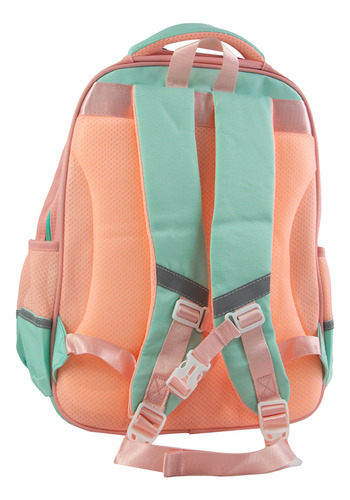 Mochila Infantil De Espalda Dakota Color Verde/ Rosa