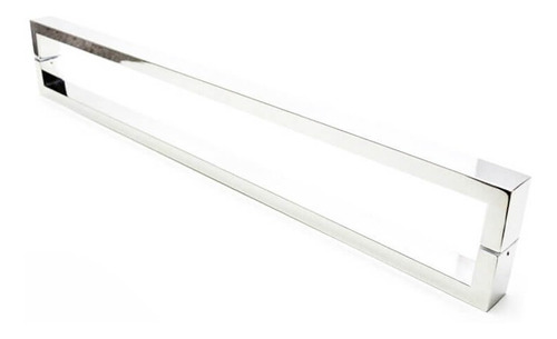 Puxador Para Portas Duplo Aço Inox Polido (greco) 40 Cm