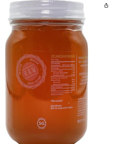 1 Frasco De Miel Tía Ofilia De Abeja 630g