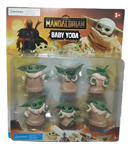 Baby Yoda Set X 6 Muñecos Importado En Blíster