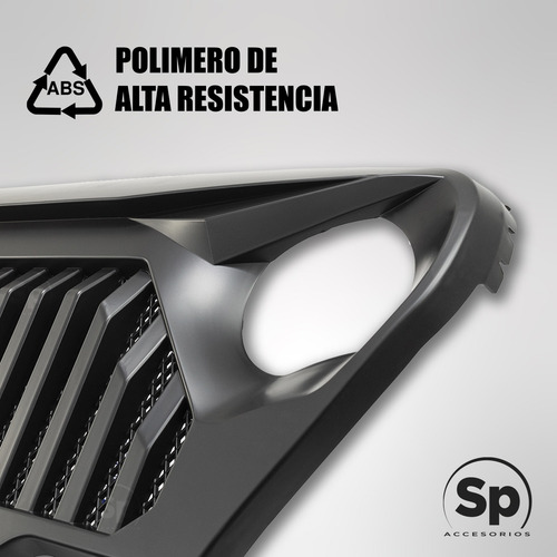 Parrilla Frontal Angry Jeep Wrangler Tj 1997/2006 Negro