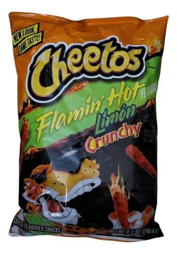 Cheetos Crunchy Flamin Hot Limón Papitas Americanas 240g