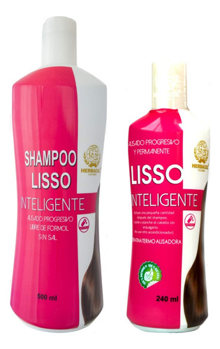 Kit Liso Inteligente Champu+termoprotector Herbacol Original