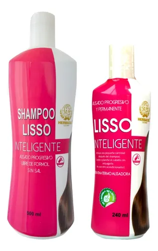comprar Kit Liso Inteligente Champu+termoprotector Herbacol Original
