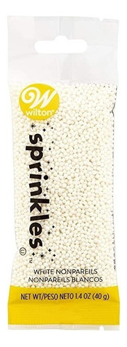 Sprinkles Chispas Color Blanco Granillo 40g Wilton
