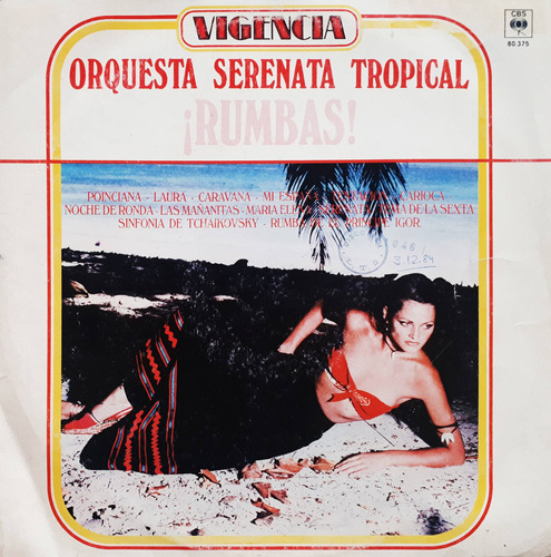 Orquesta Serenata Trópical - Rumbas Lp 3