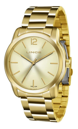 Relógio Lince Feminino Dourado