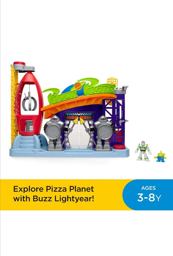 Imaginext Toy Story Escenario Pizza Planeta Con Muñeco Buzz