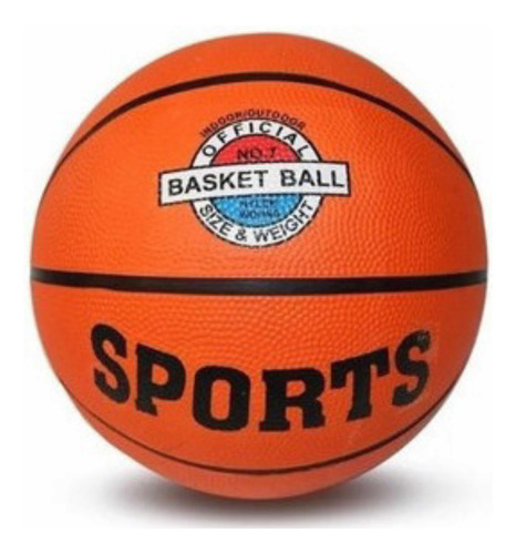 Balón De Basket Básquet Baloncesto Cuero De Caucho Número 7