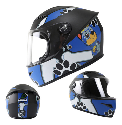 Casco Moto Infantil Ghira Kids Niño/niña Certificado Dot