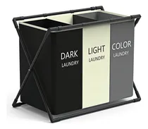 Comprar Cesta Para Ropa Sucia, Dekita Cestos Para Lavandería 3 Compart Alta Capacidad Organizador De Ropa Plegable Para Baño, Recámara, Hogar, Juguetes, Ropa Cesto Ropa Sucia Con 3 Compartimentos