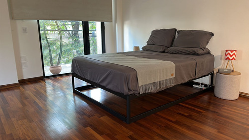 Cama Minimalista Tuxon 140x190 Plataforma En Una Pieza