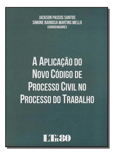 comprar Aplicacao Novo Cod.proc.civil Proc.trab. - 01ed\u002F16