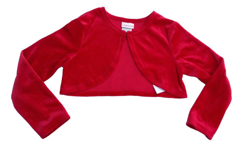 Suéter Torero Para Niña 4t Bolero Youngland Terciopelo Rojo