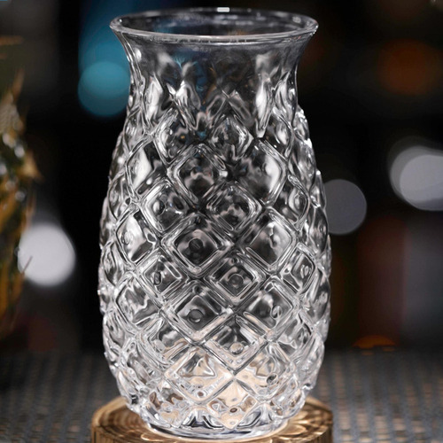 Vaso De Cristal De Piña, 400ml, Novedad, Vaso De Agua De