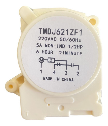 Timer Defrost Para Heladera Tmdj621zf1