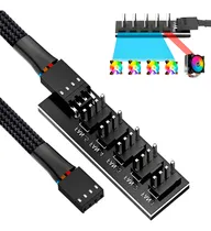 Comprar Cabo Splitter Hub Multi Fan 1 Para 5 Coolers Pwm 3 4 Pin Cpu