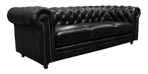 Sofa Piel Genuina - Chesterfield - Conforto Muebles