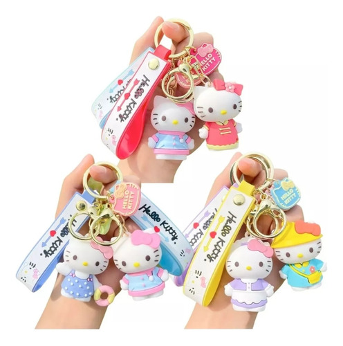 Llaveros Importado Hello Kitty 3d  Lujo/oferta +bolsa Regalo