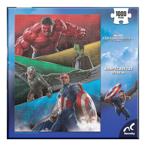 Rompecabezas Marvel Brave Pelicula Capitan América 1000 Pzas