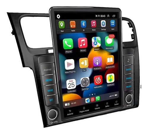 Central Multimidia Tesla Golf Mk7 Android 2gb 32gb Carplay