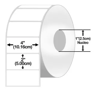 Etiqueta Zebra Td 10010047 4x2 Pgd 102x51 Mm 6 Pzs Nuc 1pgd