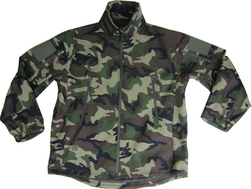 Campera Táctica Neopreno Camuflada Con Capucha Y Bolsillos