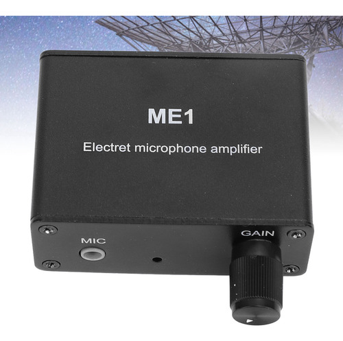 // Amplificador De Microfone De Eletreto, Ganho Ajustável,