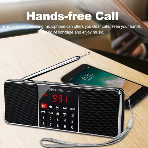 Radio Digital Multibanda (fm Y Am) Retekess Tr602 -
