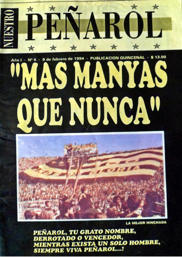 Revista Nuestro Peñarol Año 1 No.6 Febrero 1994