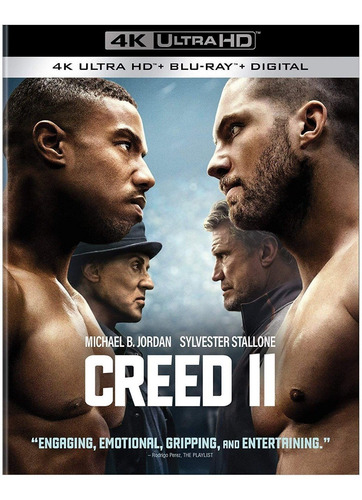 Película 4k + Blu-ray Original Creed 2 Rocky Stallone Jordan