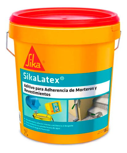 Sika Látex Aditivo Adherencia Tineta 18lt