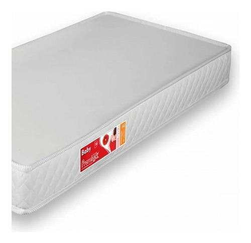 Colchão De Berço Baby Espuma D18 70x130x12 Branco Branco