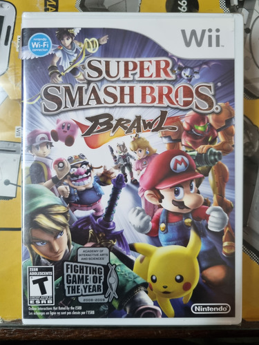 Super Smash Bros Brawl - Midia Fisica Nintendo Wii Novo