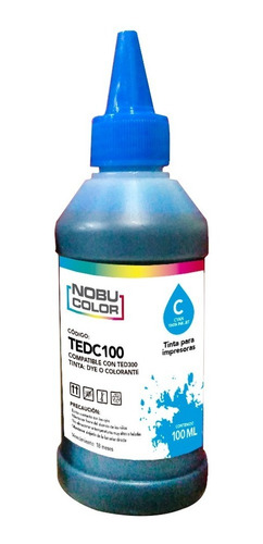 Botella Tinta Cian Dye - Colorante 100 Ml. Epn