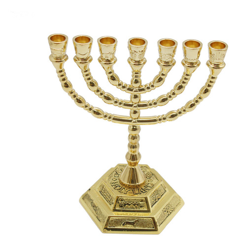 Candelabro Menorah.brazos Temple Jerusalem 12 Tribus De Is