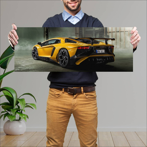 Cuadro 30x80cm Auto 2016 Lamborghini Aventador L 358