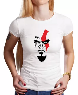 Polo Dama God Of War Face (d1211 Boleto.store)