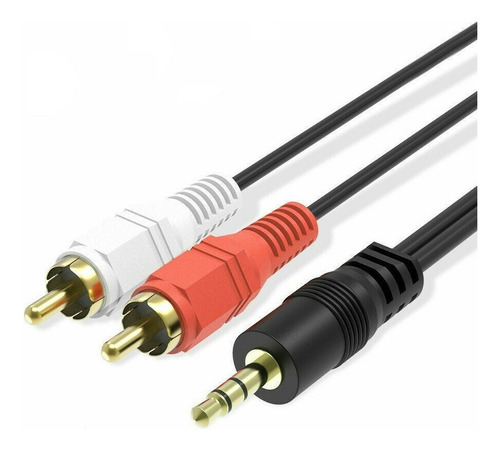Cable Audio Jack 3.5mm A 2 Rca Macho 3 Mts Premium ®