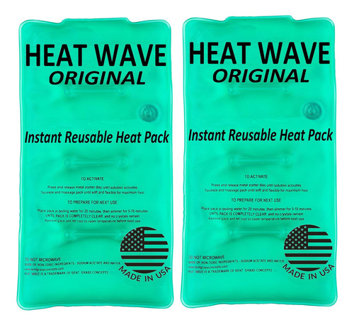 Paquetes Térmicos Reutilizables Heat Wave Instant 2, Mediano