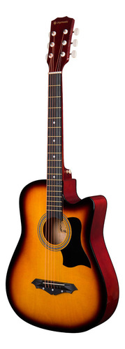 Joymusic Kit De Guitarra Acústica Para Principiantes De 38. Color Rayos De Sol