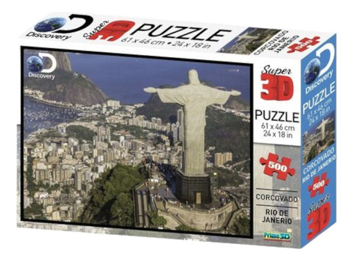 Puzzle Rompecabeza 500 Pzs 3d Corcovado Rio De Janeiro 10165