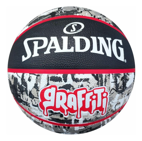 Bola Basquete Graffiti Spalding - Borracha, T7