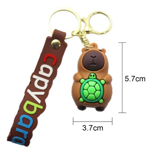 6 Llaveros De Capibara Al Por Mayor, Moda Kawaii, Amistad