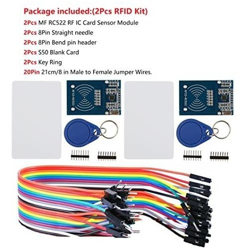 Kit Rfid Wwzmdib De 2 Piezas - Módulo Sensor De Tarjeta Ic M