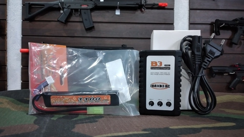 Imagem 2 de 5 de Bateria Lipo 11.1v + Carregador