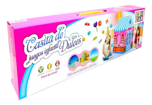Carpa Dulces Infantil Casita De Juegos Color Celeste